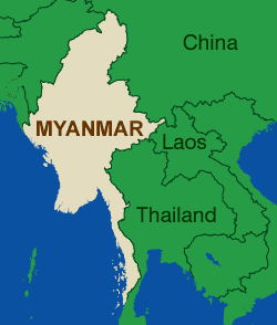 Myanmar map