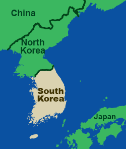 South Korea map