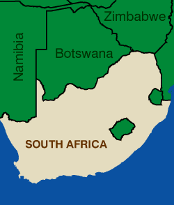 South Africa map