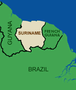 Suriname map