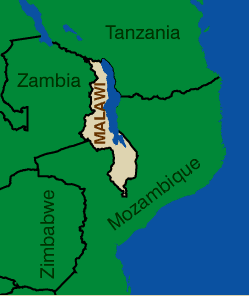 Malawi map