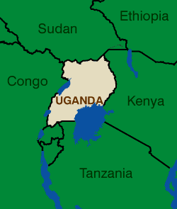 Uganda map