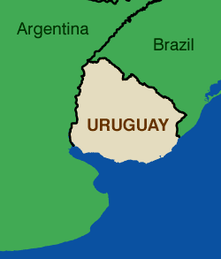 Uruguay map