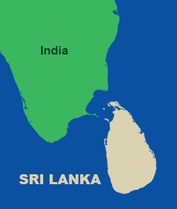 Sri Lanka map