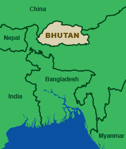 Bhutan map