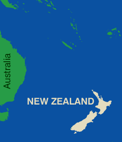 New Zealand map