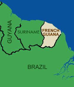 French Guiana map